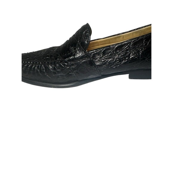 Alan Payne Genuine Crocodile Penny Loafers Shoes Saddle Brown Men\'s 10 main image 7
